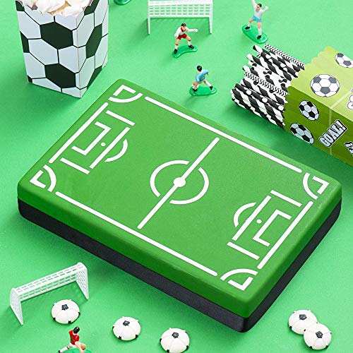 Decora 0816010 - Set de fútbol con 7 jugadores de 4.2 a 5 H y 2 Portas de 7.8 x 5 H cm