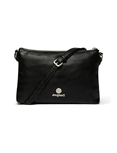 Desigual Bols_azabache Durban - Bolso bandolera (4 x 17,5 x 27,2 cm), color Negro, talla 4x17.5x27.2 cm (B x H x T)