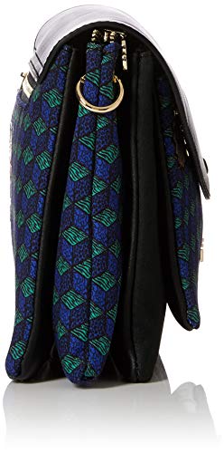 Desigual - Bols_urban Mandala Petrer, Bolsos bandolera Mujer, Azul (Azul Tinta), 7x17x29.5 cm (B x H T)