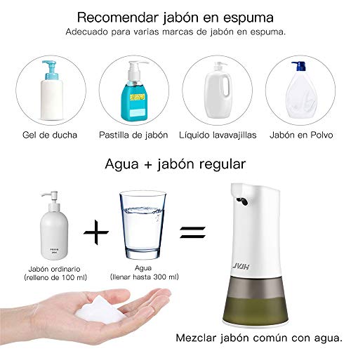 Dispensador De Jabón Automático, Dispensador De Jabón Inteligente con Detección De Movimiento De 350 Ml, Utilizado En Baño, Cocina, Lugar Público, Botella Transparente