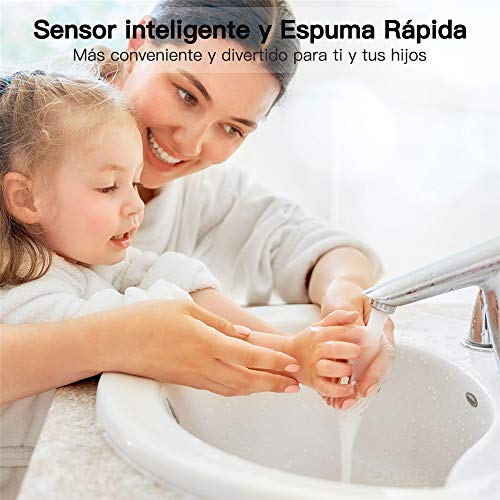 Dispensador De Jabón Automático, Dispensador De Jabón Inteligente con Detección De Movimiento De 350 Ml, Utilizado En Baño, Cocina, Lugar Público, Botella Transparente