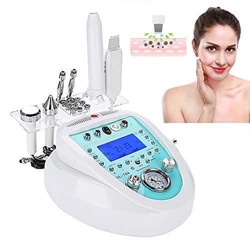 Dispositivo de Belleza Multifunción, Máquina de SPA para el Cuidado de la piel Facial, Eliminación de Pecas Antiarrugas Electroterapia de Alta Frecuencia Lavado de Piel Ultrasónico (blanco)