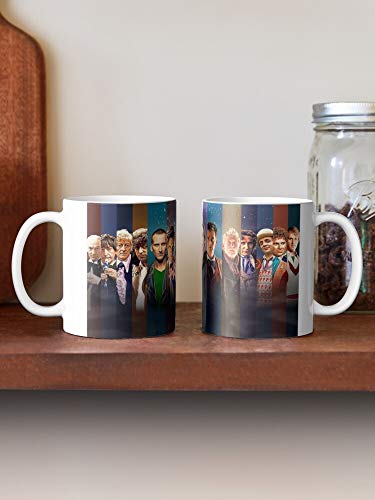 Doctor Jodie Who Doctors 13 Mcgann Paul Matt Smith 14 Whittaker Taza de café con Leche 11 oz