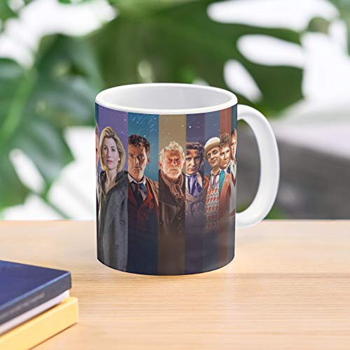 Doctor Jodie Who Doctors 13 Mcgann Paul Matt Smith 14 Whittaker Taza de café con Leche 11 oz