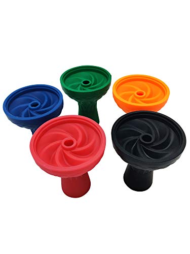 DOJA Barcelona | Cazoleta De Silicona para Cachimba | 83mm diámetro | 97mm altura | Color Naranja | Cazoleta Cachimba | Cazoletas para Hookah | Para Fumar Tabaco Cachimba | Shisha accesorios