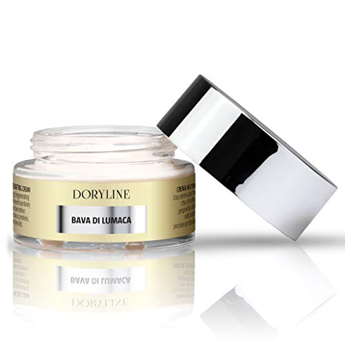 DORYLINE Crema Facial PROFESIONAL de Baba de Caracol 50ml, Antiarrugas Excepcional 100% Made in Italy, Crema Nutritiva e Hidratante para Rostro Cuello Decoltè, Excelente Contra el Acné y las Manchas