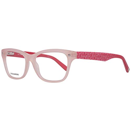 DSQUARED2 D Squared Brillengestelle DQ5138 072-53-15-140 Monturas de gafas, Rosa (Pink), 53.0 para Mujer