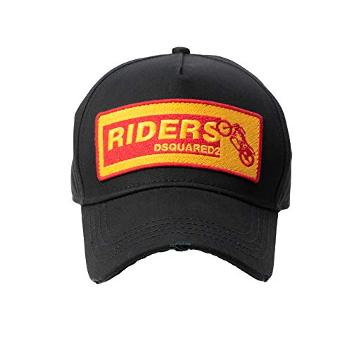 DSQUARED2 D2 Original Riders - Gorra de béisbol, color negro