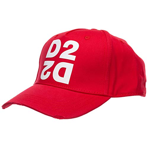 DSQUARED2 Gorra Mirrored, Rojo, Talla Única