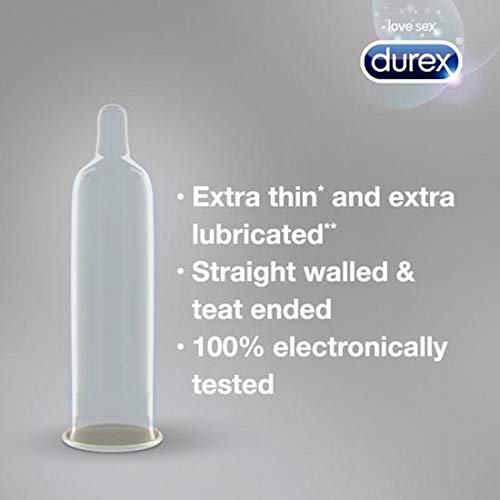 DUREX - Durex Invisible Extra Fin Extra Lubrifié 10 Préservatifs