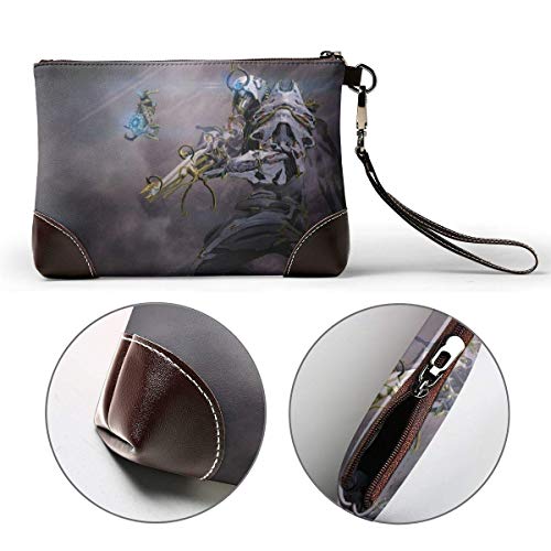 EDFG Bolso de mano de cuero Warframe Cómodo Ligero Impermeable Bolsos fáciles de llevar Mujeres 's Of Man Wristlet Pouch Coach Handbags