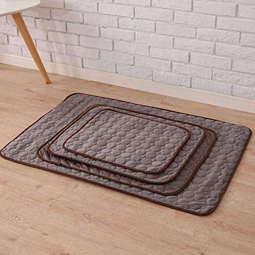 Eileen Ford Pad Mat | 1PCS Estera de enfriamiento para Perros Pet Cat Chilly Almohadilla de Verano no tóxica Cool Cushion Bed Mat Indoor-L-