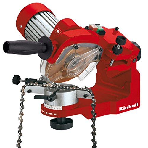 Einhell GC-CS 235 E - Afilador de Cadenas, 235 W, 3000 rpm, limitador de profundidad, tensor de cadena, iluminación (ref. 4499910)