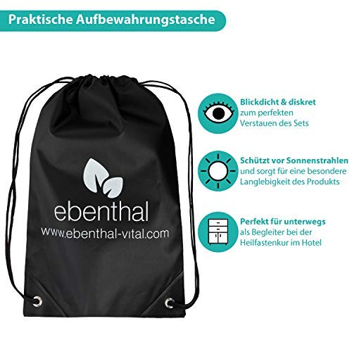 Enemas anales Premium EBENTHAL VITAL® • 2l para limpieza de colon con bolsa práctica e instrucciones • Enema anal • Juego de alimentación para el ayuno