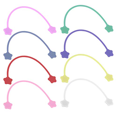 Enrollador de línea magnética, de silicona, liviano, en 8 colores diferentes, para teléfono, auricular, cable, paquete, cable para pizarra blanca/tabla de hierro, clip magnético,