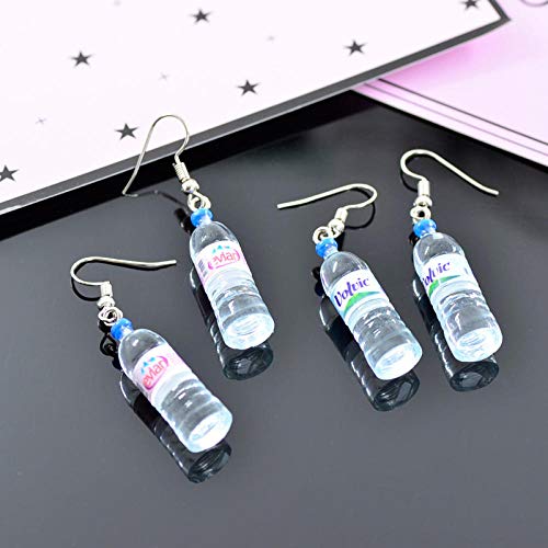 Erin Earring Personalidad Pendientes De Botellas De Agua Mineral Botella De Cerveza Lindos Pendientes Simples Elegantes Pendientes De Dos Estilos De Moda