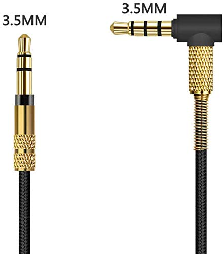 Esimen Cable de audio de micrófono para Sony WH-1000XM3 WH-CH700N WH-H900N WH-1000XM2 / Beats Solo 3 / B & O H9i Auriculares 4.9 pulgadas, compatible con Car AUX 3.5mm - 3.5mm macho a macho