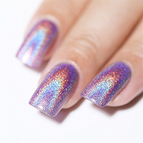 Esmalte de uñas de Born Pretty con purpurina y efecto holográfico (6 ml)