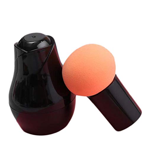 Esponja De Maquillaje Cepillo De Belleza Blender Fundación Eco Huevo Puff Cosméticos De Maquillaje Esponja Con Mango Y La Caja