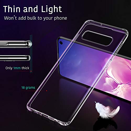 ESR Funda para Samsung Galaxy S10e,Funda Essential Zero de TPU Suave Transparente Delgada Compatible con Samsung Galaxy S10e, Funda Suave de Silicona Flexible - Jalea Transparente