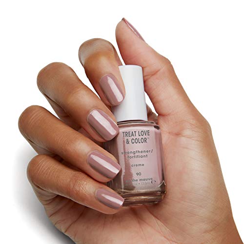 Essie Pintauñas Tratamiento y Color Treat Love & Color para Uñas Resistentes y Fuertes Tono Gris 90 On The Mauve - 13.5 ml