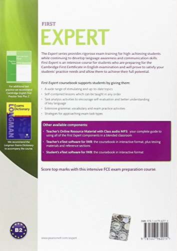 Expert First 3rd Edition Coursebook with Audio CD and MyEnglishLab Pack