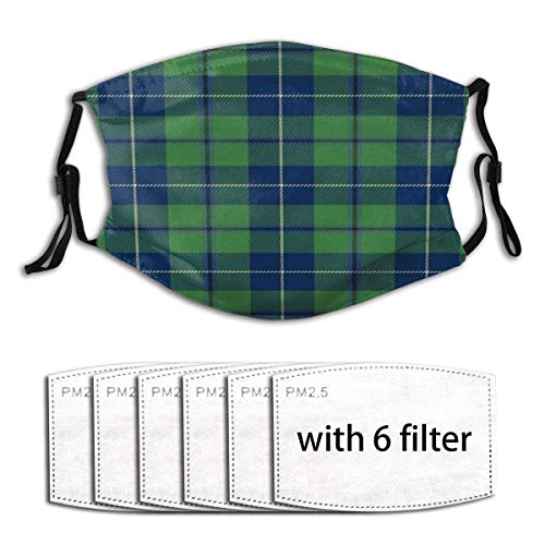 Face Scarf Clan Douglas Tartan (Sta 1032 Antique) Bufanda Facial Bufanda Bucal Ciclismo Al Aire Libre Cómodo Protección Bucal Transpirable Unisex Colorido Invierno con 6 Filtros Ga