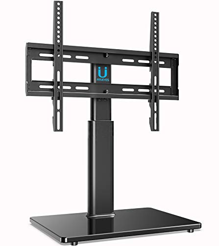 FITUEYES Soporte Giratorio de TV de 32 a 60 Pulgadas Altura Ajustable Soporte de Mesa para TV LCD LED OLED Plasma Plano Curvo TT104501GB-G