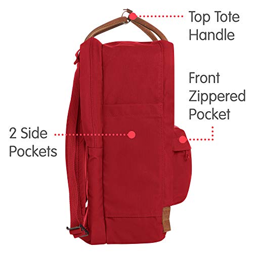 Fjällräven Kånken No 2 Laptop 15, Mochila Unisex, Rojo (Deep Red), Talla única