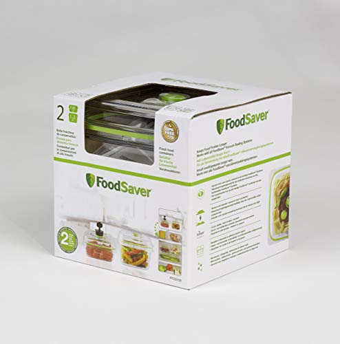 Foodsaver FFC015X-01 Fresh containers, Plástico, Transparente y verde