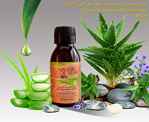 fuerte ALOE® Aloe Vera Gel 100% Organico puro (100 ml)