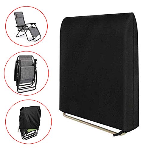 Funda para Silla Gravedad Cero - Funda para sillas reclinables terraza con material duradero 210D, Resistente al agua Funda para tumbona gravedad cero(71cm x 34cm x 110cm)