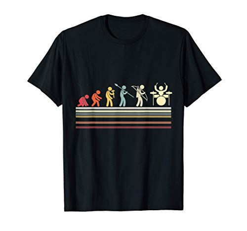 Funny Evolution Drums Drummer Drum - Regalo para bateristas Camiseta