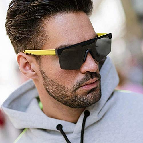 Gafas De Sol Lente De Moda Gafas De Sol De Gran Tamaño Hombres Mujeres Espejo Vintage Gafas A Prueba De Viento Gafas Únicas Piernas 6Tea