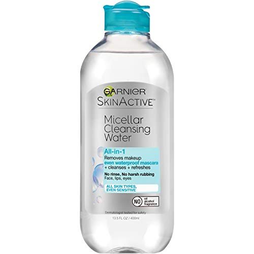 Garnier SkinActive Micelar Agua Limpiadora Para Maquillaje Impermeable 13.5 Oz