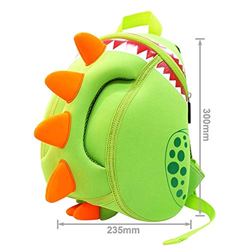 Georgie Porgy 3D Mochila Infantiles Animal Bolsas Escolares de Niños Niñas (Dinosaurio)