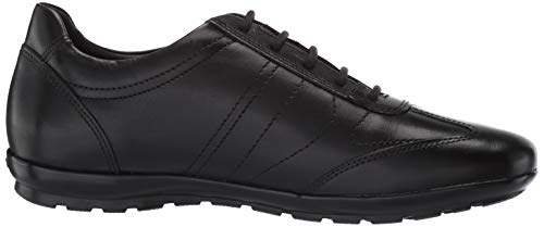 Geox Uomo Symbol B, Zapatos de Cordones Oxford para Hombre, Negro, 44 EU