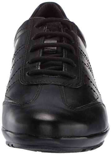 Geox Uomo Symbol B, Zapatos de Cordones Oxford para Hombre, Negro, 44 EU