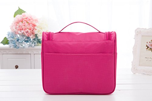 Gespout Neceser de Maquillaje Cosmético Bolsa Paquete Almacenamiento Gran Capacidad Caso de Lápiz Cejas Bra Toalla para Niñas Viaje Hogar Escritorio Accesorios Impermeable Bag(Rosa) 1pcs