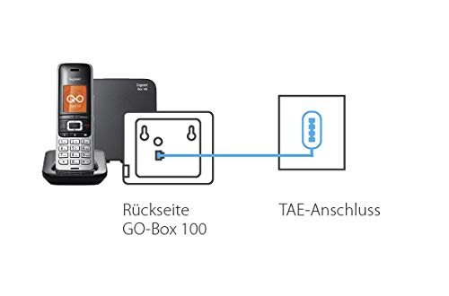 Gigaset C430A GO - Teléfono (Teléfono DECT, 200 entradas, Servicios de Mensajes Cortos (SMS), Negro)