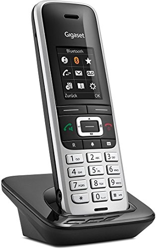 Gigaset S850HX Analog/DECT Telephone Negro, Plata Identificador de Llamadas - Teléfono (Analog/DECT Telephone, 500 entradas, Identificador de Llamadas, Negro, Plata)