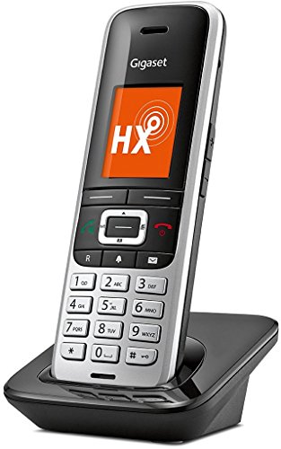 Gigaset S850HX Analog/DECT Telephone Negro, Plata Identificador de Llamadas - Teléfono (Analog/DECT Telephone, 500 entradas, Identificador de Llamadas, Negro, Plata)