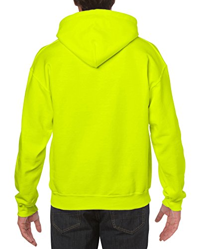 Gildan - Sudadera con capucha para hombre Verde fluorescente Medium