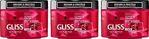 Gliss Acondicionador Hair Repair Ultimate Color cabellos teñidos o con mechas 200 ml – lote de 3