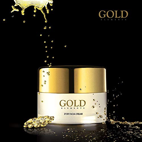 GOLD ELEMENTS 24K D’OR CREMA FACIAL, ADECUADA PARA ALÉRGICOS, ENFERMERA LA PIEL, COSMÉTICA NATURAL CON PROTECCIÓN UV, ANTI-ENVEJECIMIENTO, POROS REDUCIDOS, APTO PARA TODOS LOS TIPOS DE PIEL 50 ml.