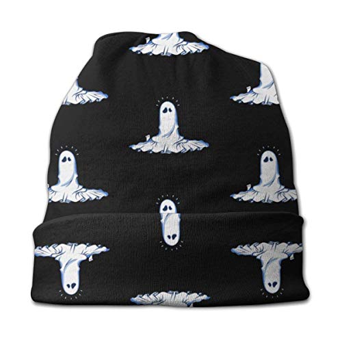 Gorro de Punto Truco o Trato Knit Beanie Hat Cap Gorras de Invierno Sombreros Skull Cap