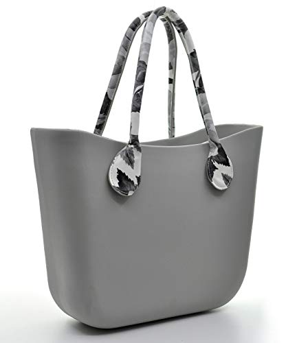 Gyoiamea b359 - Bolso al Hombro para Mujer Grigio 3 Grande larghezza:42cm Altezza:32cm