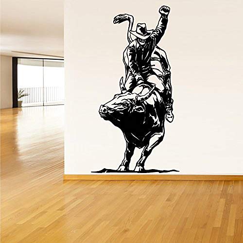 Handaxian Pegatinas Calcomanía de Vinilo Corrida de toros España Vaquero Toro Jinetes Decoración Tribal Decoración Maison Adhesivo adesivi 55 * 103 cm