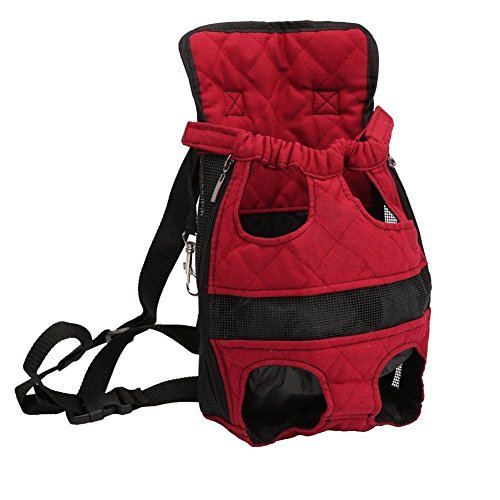 HAPPY HACHI Mochila Portaperro Pequeños Bolsa Transporte Transportin Gato Cachorros Canguro para Perros para Caminatas Viajes Portátil Seguro