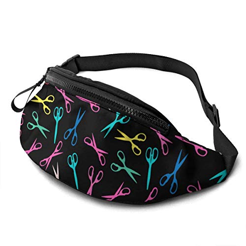 Hdadwy Waist Pack - Peluquería Colorida Riñonera Grande Cinturón Deportivo Riñonera Bolso de Hombro Riñonera Saco de Cadera para Senderismo Correr Viajar Rave